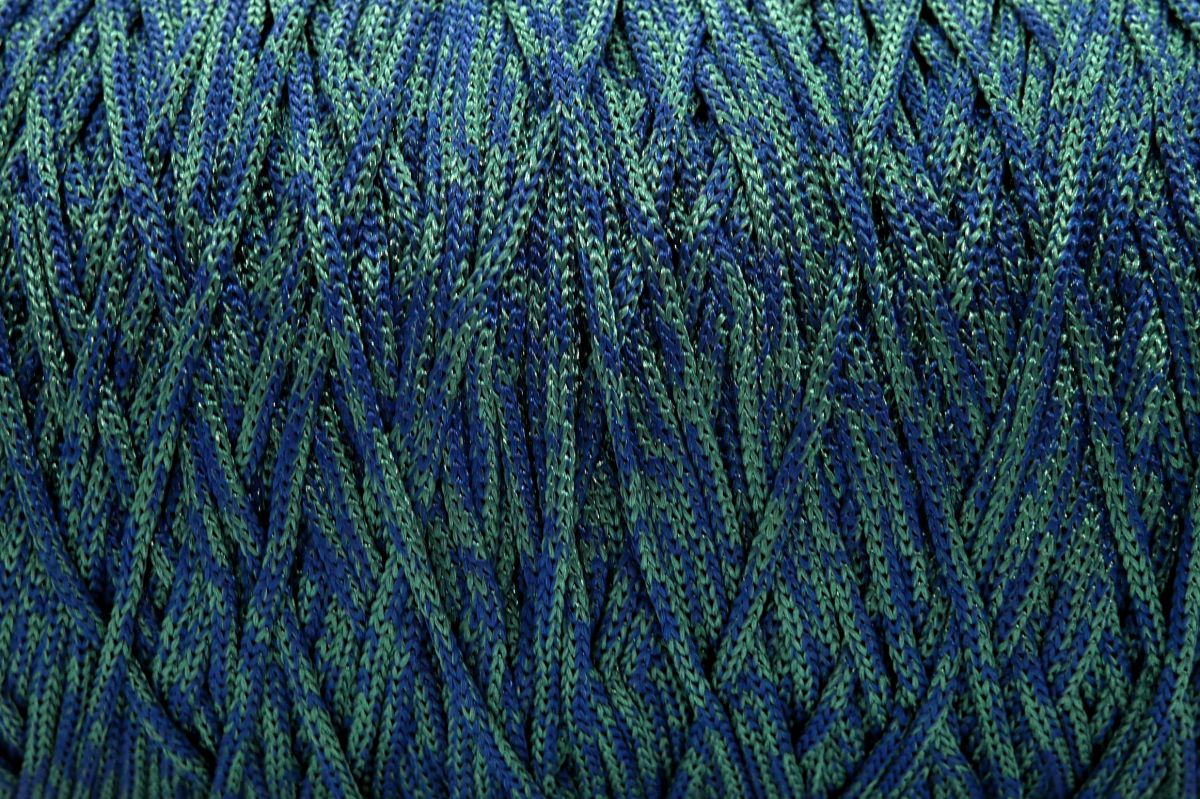 Sznurek polipropylenowy INDA 500 g - ( 570 m ) zielono-niebieski melanż  - 18
