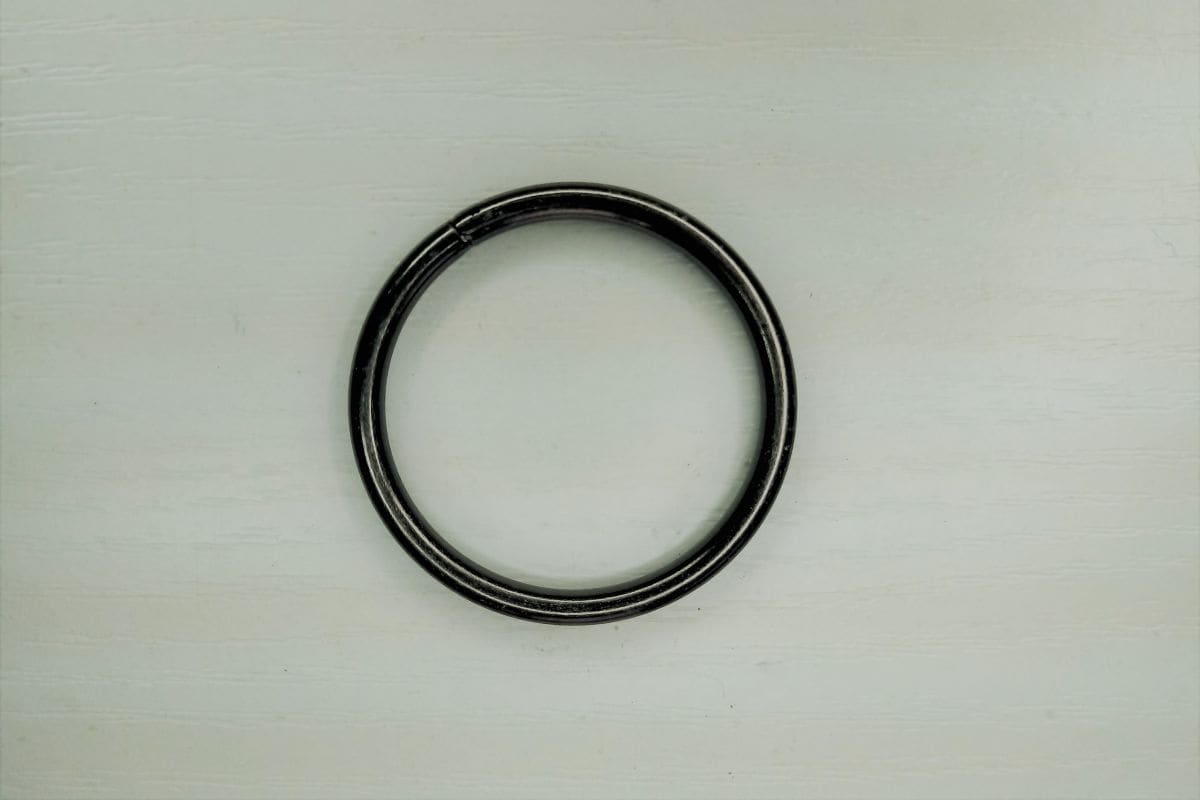 Kółko metalowe czarny nikiel - 30mm
