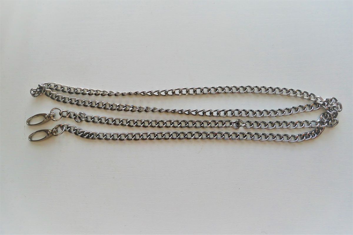 Łańcuszek do torebki  -120 cm ( nikiel-srebrny)