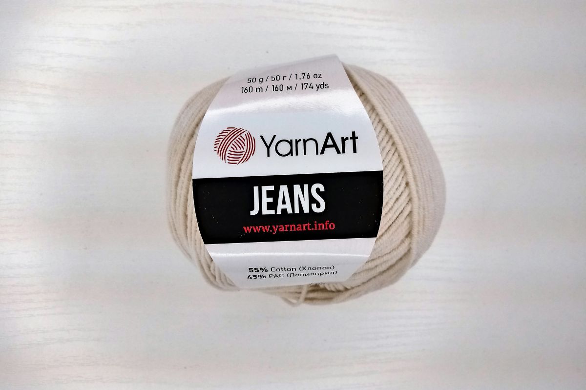 Włóczka YarnArt Jeans - 05 (jasny beżowy)