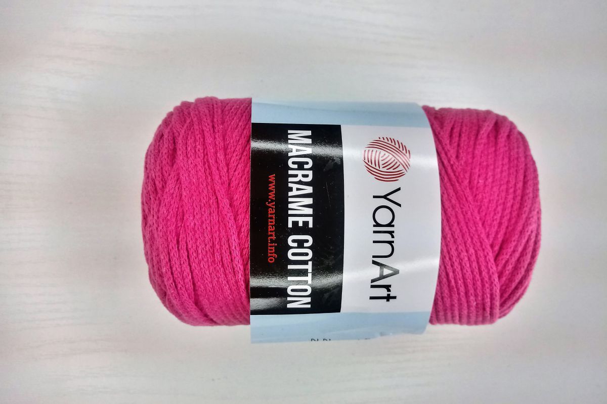 Sznurek bawełniany YarnArt Macrame cotton- 771 (różowy)