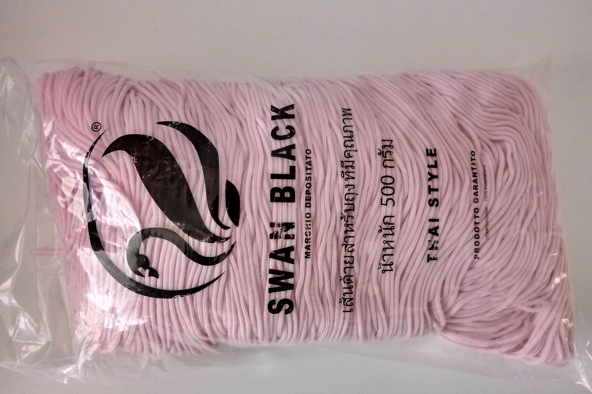 Sznurek polipropylenowy SWAN BLACK 500G -jasno różowy (rosa chiaro - 011 )