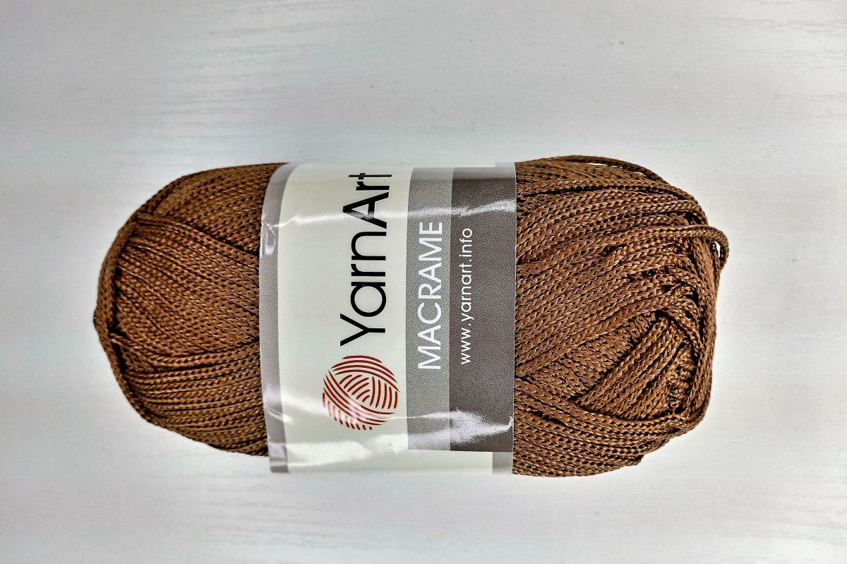 Sznurek poliestrowy YarnArt Macrame 1,5 mm -151  ( brązowy )