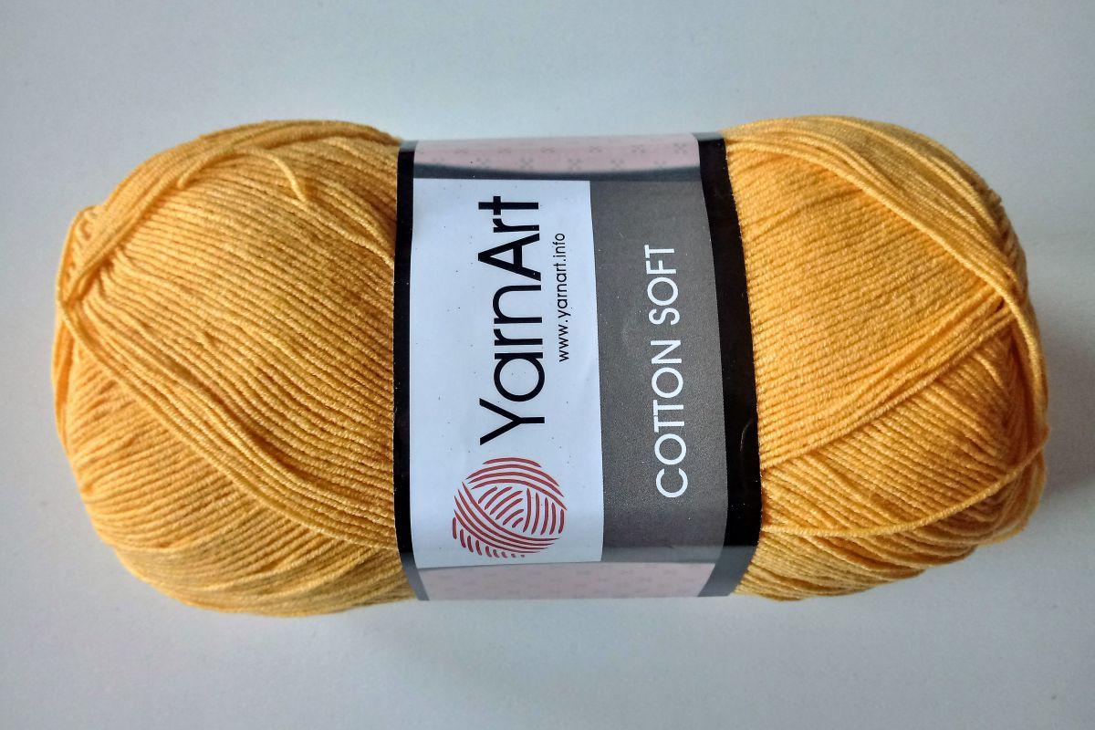 Włóczka YarnArt Cotton Soft -35 (żółta)