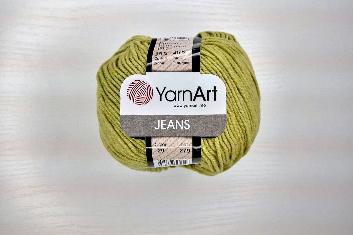 Włóczka YarArt  Jeans - 0029 ( limonka)