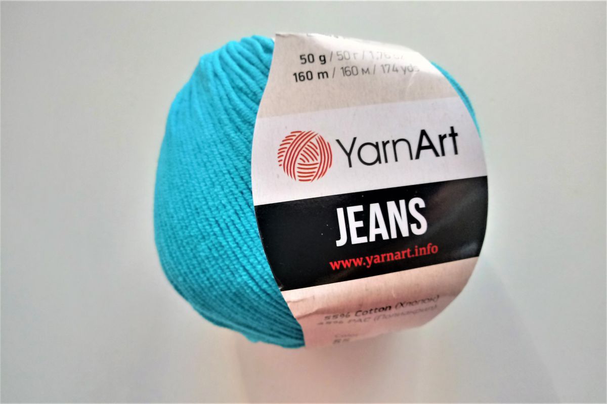 Włóczka YarnArt Jeans -55 (turkusowy)