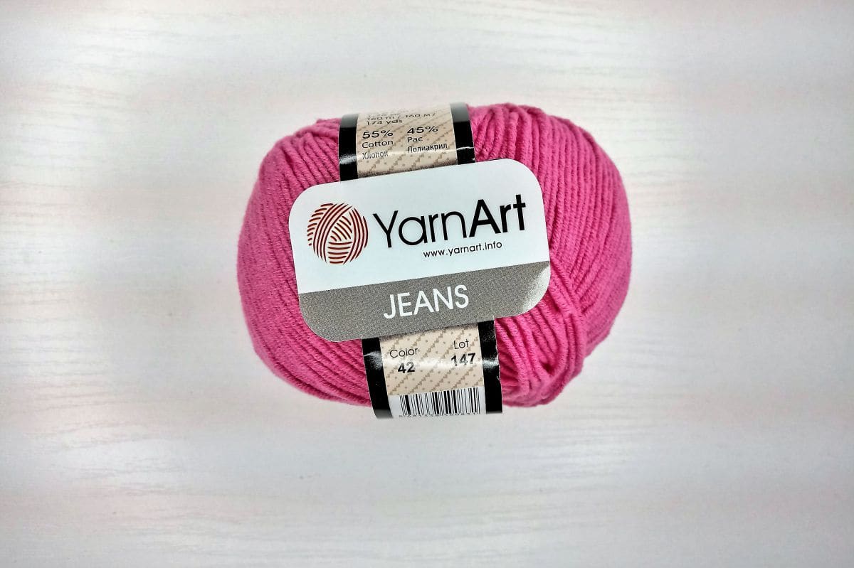 Włóczka YarnArt  Jeans - 0042 (różowy)