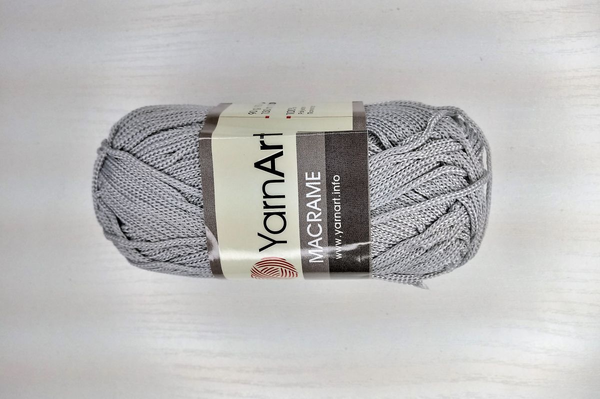 Sznurek poliestrowy YarnArt Macrame 1,5 mm -149 ( popielaty )