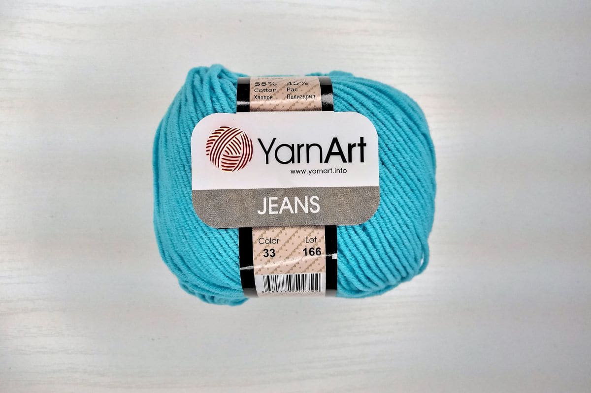Włóczka YarnArt Jeans - 0033 (turkusowy)