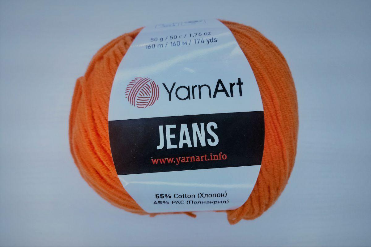 Włóczka YarnArt Jeans - 61 (pomarańczowy)