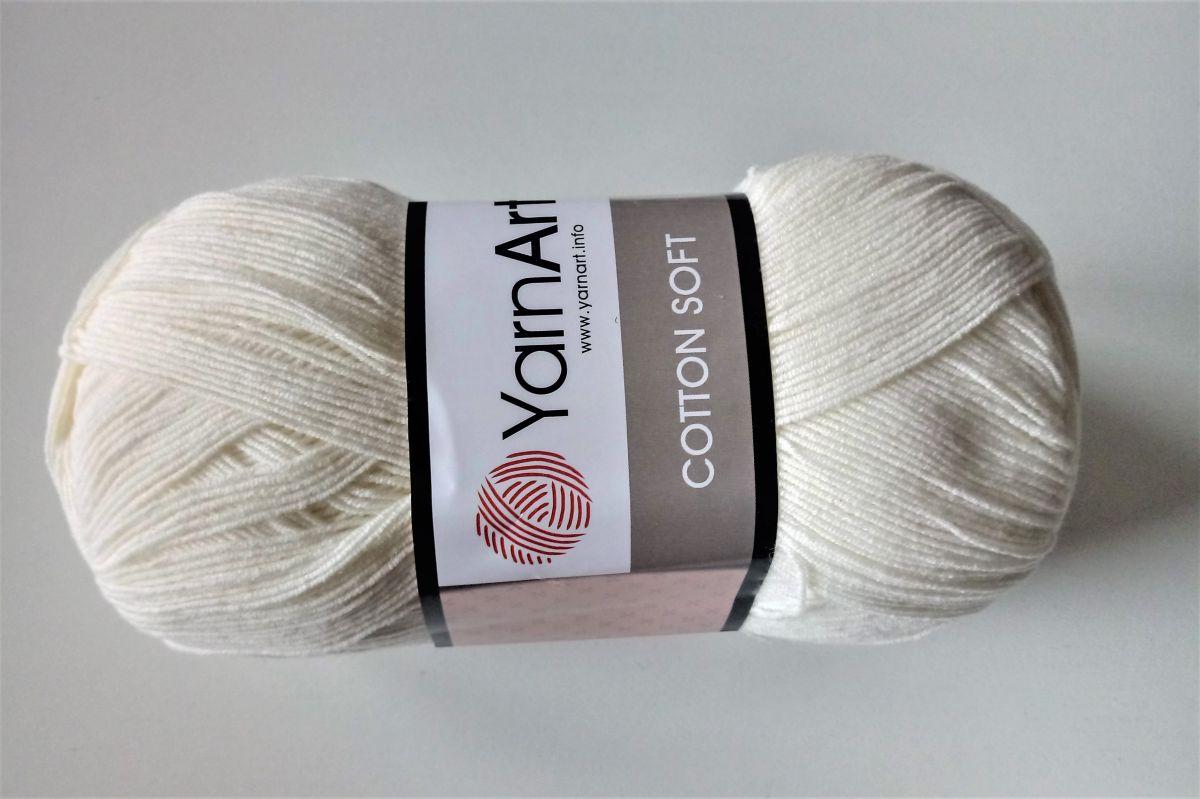 Włóczka YarnArt Cotton Soft -03 (kremowy)