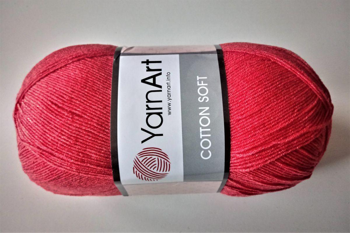 Włóczka YarnArt Cotton Soft -26 (czerwony)